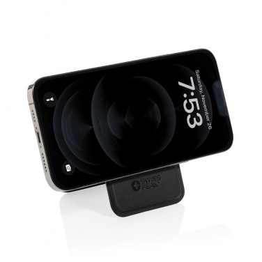 Logotrade promotional item picture of: Magstand RCS recycled PU magnetic phone wallet with stand