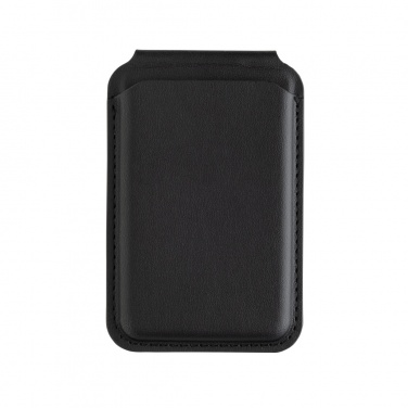 Logo trade promotional giveaways image of: Magstand RCS recycled PU magnetic phone wallet with stand