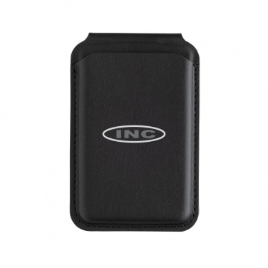 Logo trade promotional gifts image of: Magstand RCS recycled PU magnetic phone wallet with stand