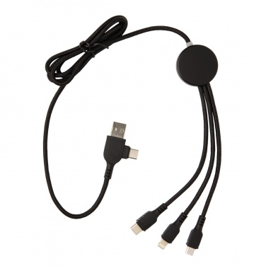Logo trade promotional products picture of: Light up logo 6-in-1 cable