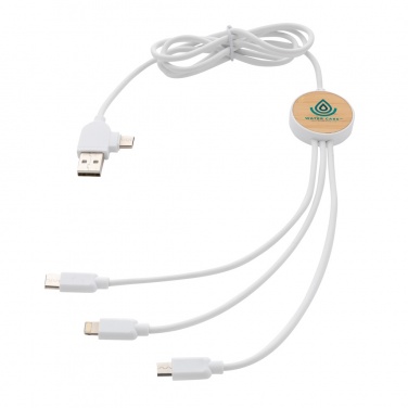 Logotrade corporate gift picture of: RCS recycled plastic Ontario 6-in-1 cable
