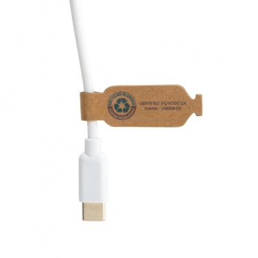 Logo trade corporate gift photo of: RCS recycled plastic Ontario 6-in-1 round cable