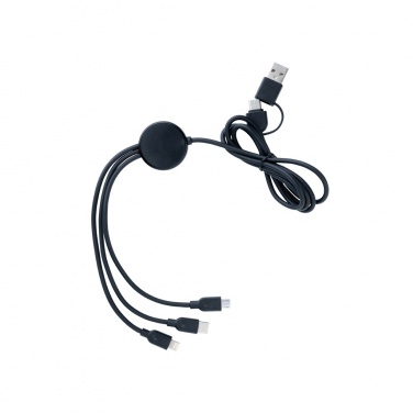 Logotrade promotional items photo of: RCS recycled TPE and recycled plastic 6-in-1 cable