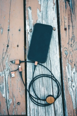 Logo trade corporate gifts picture of: Ohio RCS certified recycled plastic 6-in-1 cable