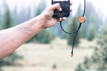 Logotrade corporate gift image of: Ohio RCS certified recycled plastic 6-in-1 cable