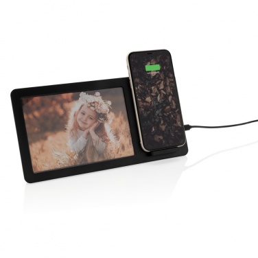 Logotrade promotional item picture of: 5W Wireless charger and photo frame