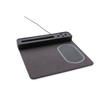Logo trade business gift photo of: Air mousepad with 5W wireless charging and USB
