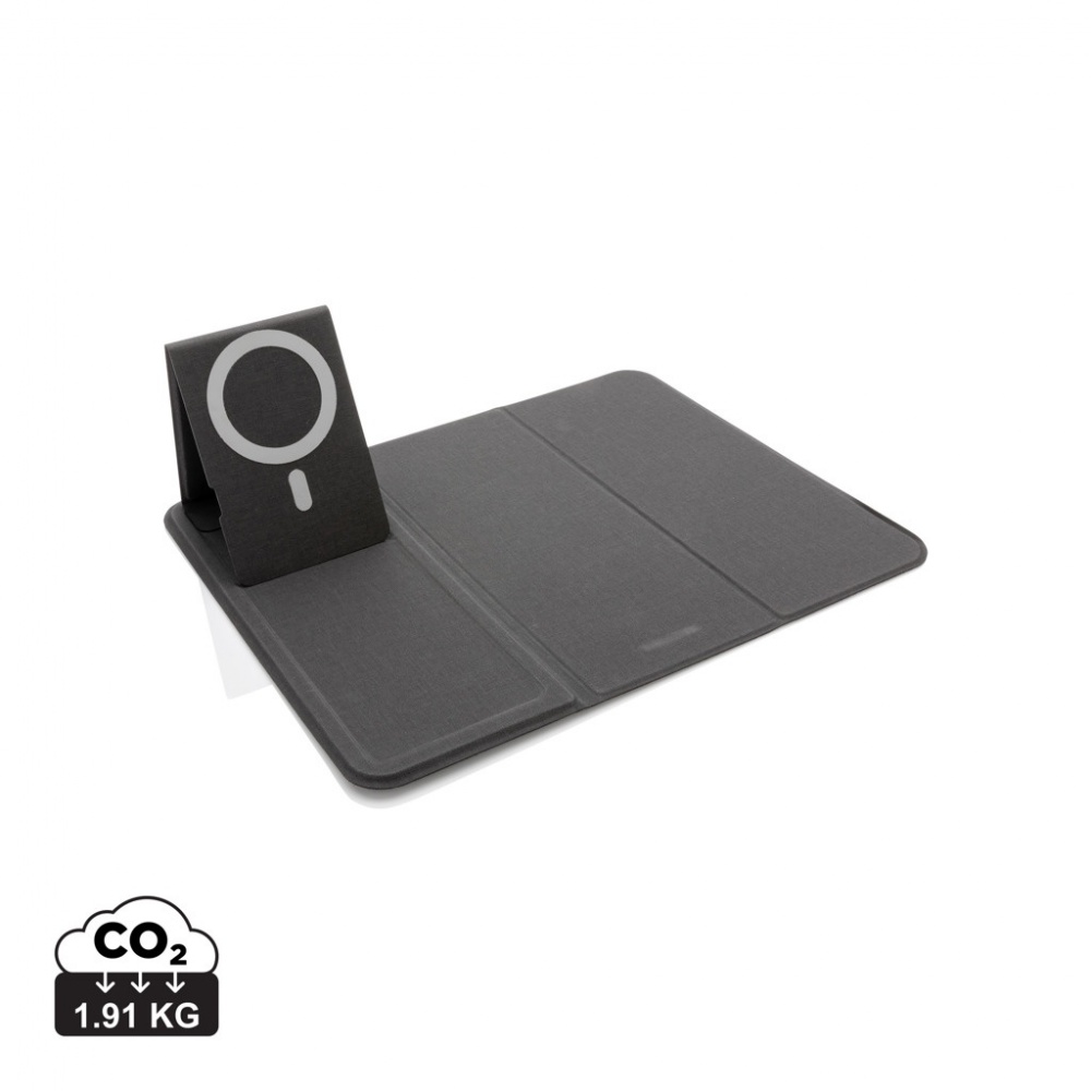 Logo trade promotional merchandise picture of: Artic Magnetic 10W wireless charging phonestand