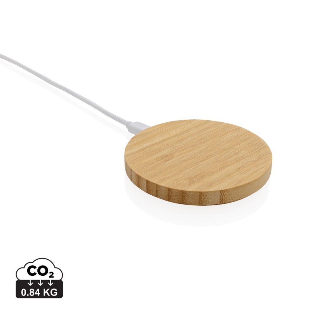 Logotrade promotional giveaways photo of: Bamboo 15W wireless charger