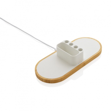 Logo trade promotional products picture of: Ontario RCS rplastic 10W dual wireless