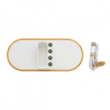 Logo trade promotional items picture of: Ontario RCS rplastic 10W dual wireless