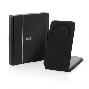 Logotrade corporate gifts photo of: Swiss Peak RCS rPU 15W  3-in-1 magnetic wireless charger