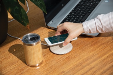 Logotrade corporate gift image of: 5W Wheat straw wireless charger