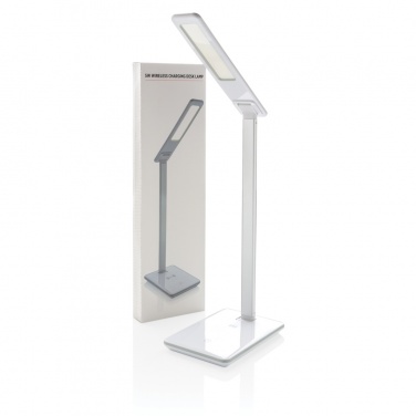 Logo trade promotional gift photo of: 5W Wireless Charging Desk Lamp