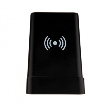 Logotrade promotional item picture of: Light up logo 5W wireless charging pen holder