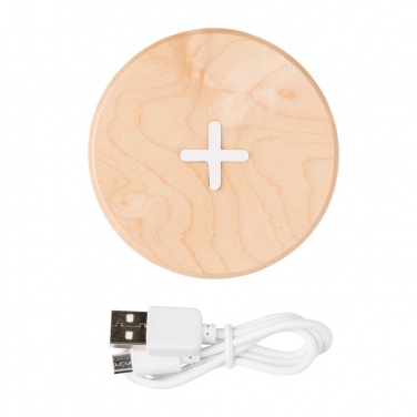 Logotrade advertising products photo of: 5W wood wireless charger
