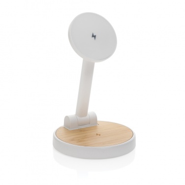 Logo trade promotional giveaways picture of: Ontario RCS rplastic 15W magnetic charging 2 in 1 stand