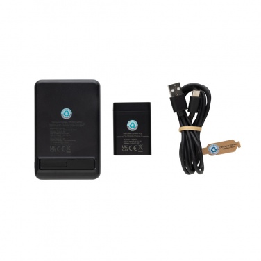 Logo trade corporate gifts picture of: Powerbase RCS recycled plastic 3 in 1 charger with powerbank