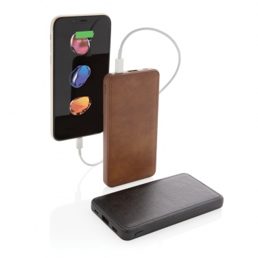 Logotrade promotional item picture of: Tusca 10.000 mAh PU powerbank