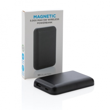 Logotrade corporate gift image of: Magnetic 5.000 mAh 5W wireless powerbank