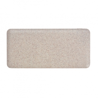 Logo trade promotional merchandise picture of: 10.000 mah wheat straw powerbank