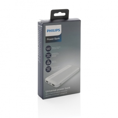 Logotrade promotional gift picture of: Philips 10.000 mAh slim powerbank