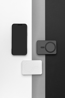 Logo trade business gift photo of: Magnetix RCS recycled plastic 5000 mah magnetic powerbank