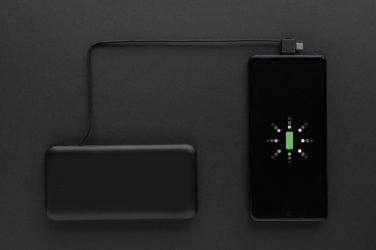 Logotrade promotional item picture of: Lockhart RCS recycled plastic 10.000 with integrated cables