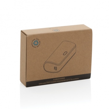 Logotrade business gifts photo of: FlashCharge RCS rplastic 5000 mah fast charge powerbank