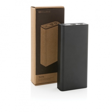 Logo trade corporate gifts picture of: Terra RCS recycled 20W aluminium powerbank 20.000 mAh