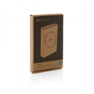 Logotrade promotional gift picture of: Terra RCS recycled aluminium 5000 mAh powerbank 5W wireless