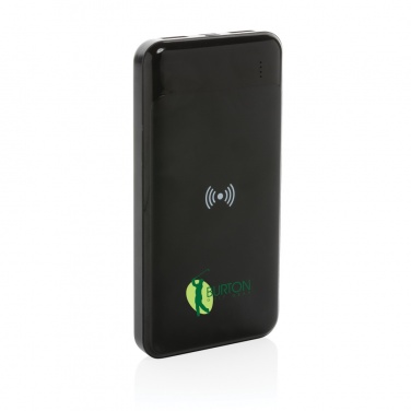 Logo trade promotional giveaways picture of: RCS standard recycled plastic wireless powerbank