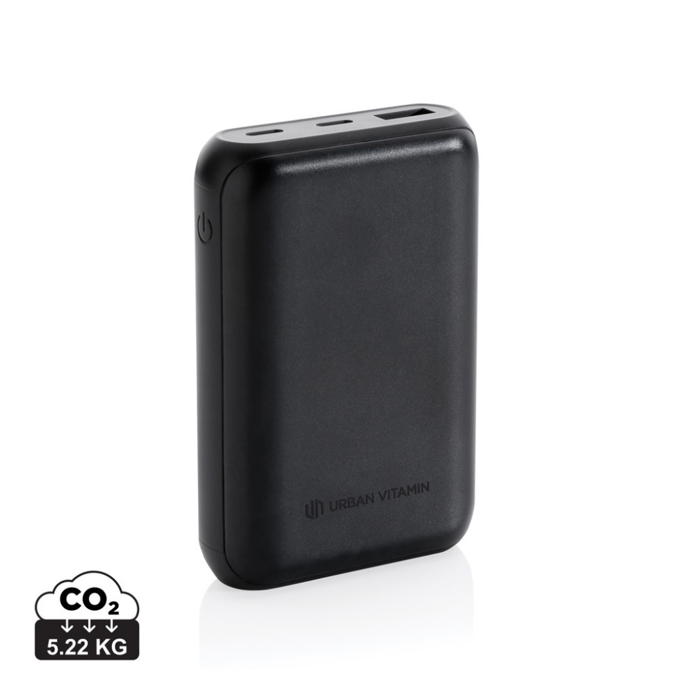 Logo trade promotional gifts image of: Urban Vitamin Alameda 10.000 mAh 18W PD powerbank