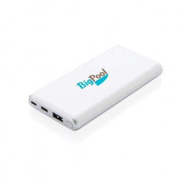 Logo trade promotional merchandise picture of: Ultra fast 10.000 mAh powerbank with PD