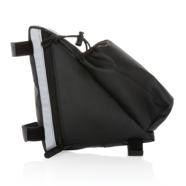 Logo trade promotional gifts image of: PU high visibility bike frame bag with bottle holder