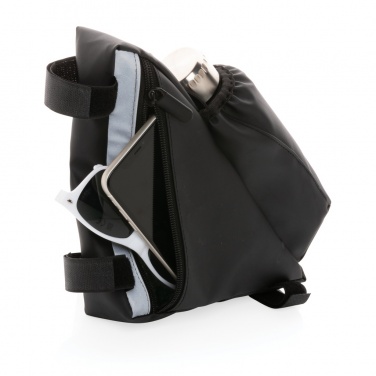 Logo trade promotional product photo of: PU high visibility bike frame bag with bottle holder