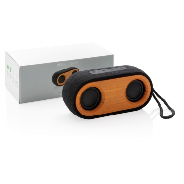 Logotrade promotional product image of: Bamboo X double speaker
