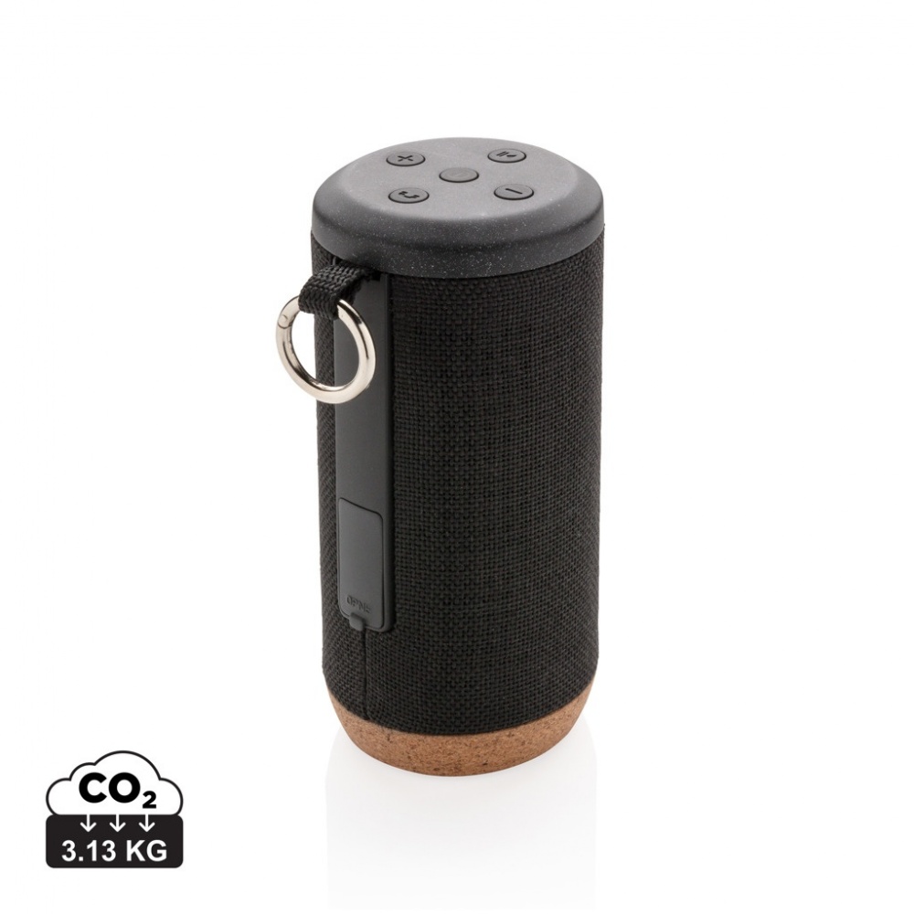 Logo trade promotional merchandise picture of: Baia 10W wireless speaker, cork