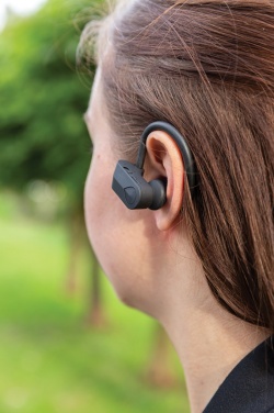 Logo trade advertising product photo of: TWS sport earbuds in charging case