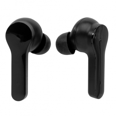 Logo trade promotional gift photo of: Light up logo TWS earbuds in charging case