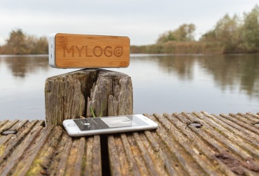 Logotrade promotional merchandise photo of: Nevada Bamboo 3W wireless speaker