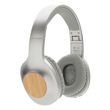 Logo trade promotional items picture of: Dakota Bamboo wireless headphone