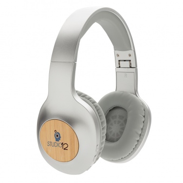 Logotrade promotional item picture of: Dakota Bamboo wireless headphone