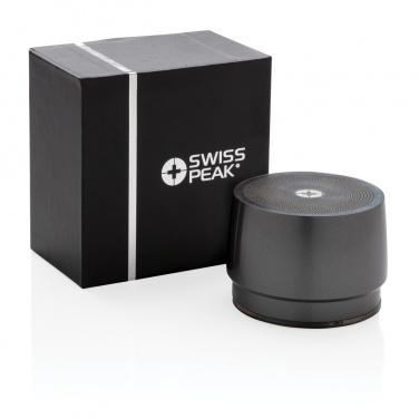Logo trade promotional giveaways image of: Swiss peak 5W wireless bass speaker