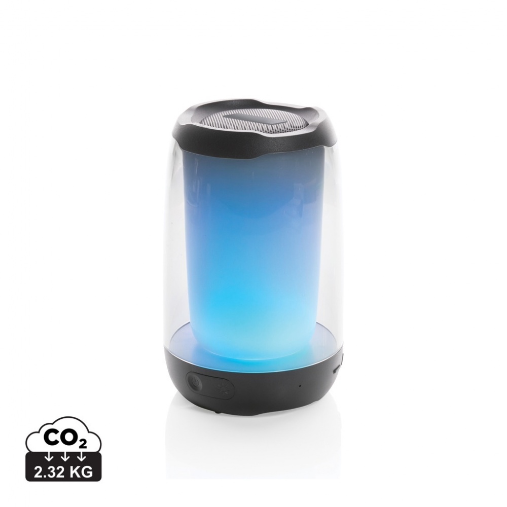 Logo trade promotional merchandise image of: RCS recycled plastic Lightboom 5W speaker