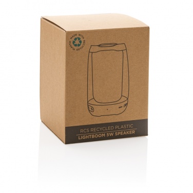 Logo trade promotional giveaways image of: RCS recycled plastic Lightboom 5W speaker