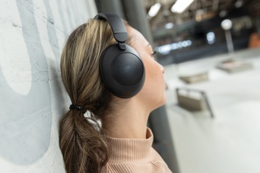 Logo trade corporate gifts image of: Urban Vitamin Cupertino RCS rplastic ANC headphone