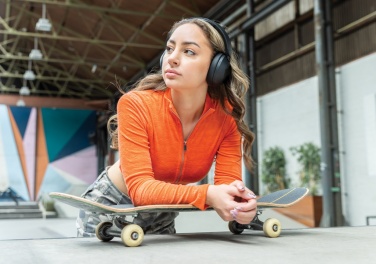 Logo trade business gift photo of: Urban Vitamin Cupertino RCS rplastic ANC headphone