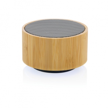 Logotrade promotional gift image of: RCS recycled plastic and bamboo 3W wireless speaker