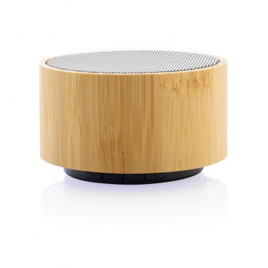 Logo trade advertising products picture of: RCS recycled plastic and bamboo 3W wireless speaker